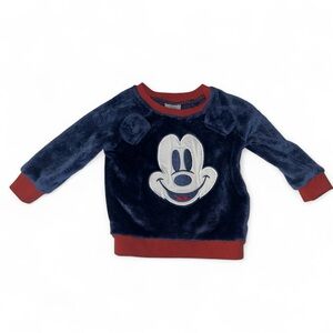 Disney Baby Mickey Mouse Sweater Navy Blue & Red SIZE: 18 M Baby Boy (VG)